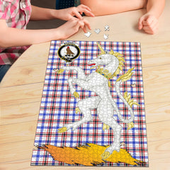 Boswell Modern Tartan Crest Unicorn Scotland Jigsaw Puzzles