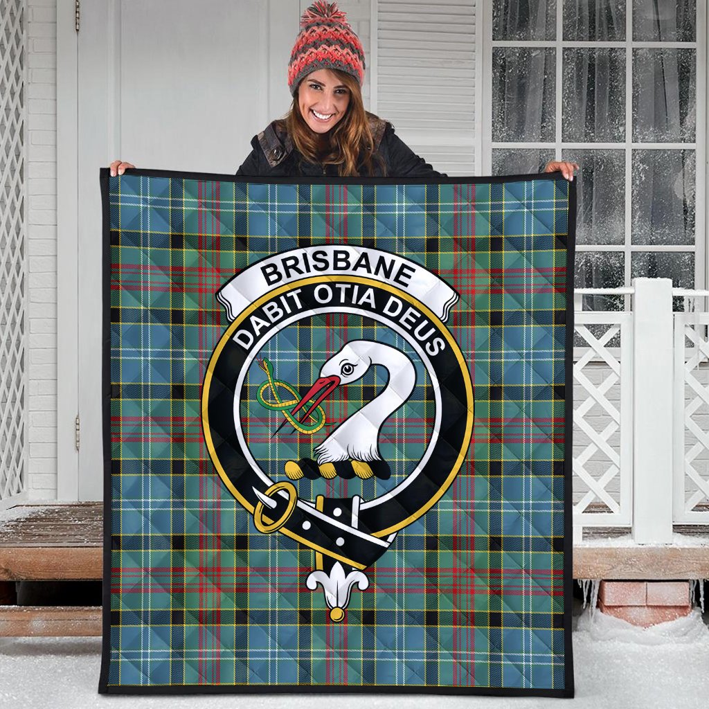 Brisbane Modern Tartan Crest Quilt