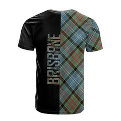 Brisbane Modern Tartan T-Shirt Half of Me - Cross Style