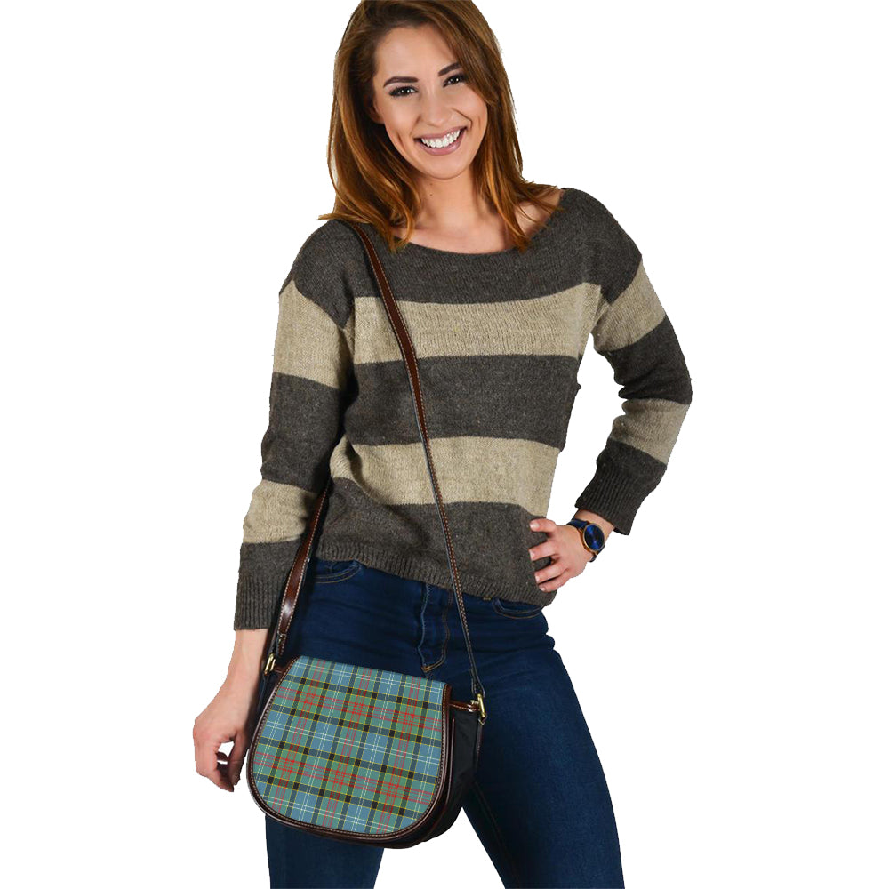 Brisbane Modern Tartan Saddle Handbags