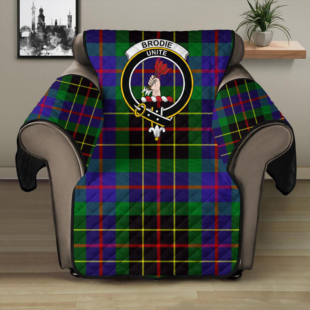 Brodie Hunting Modern Tartan Crest Sofa Protector