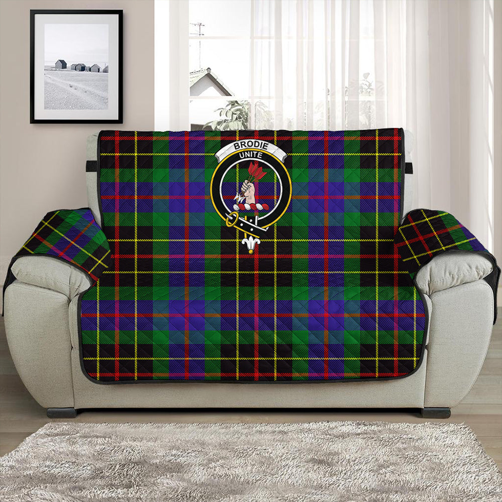 Brodie Hunting Modern Tartan Crest Sofa Protector