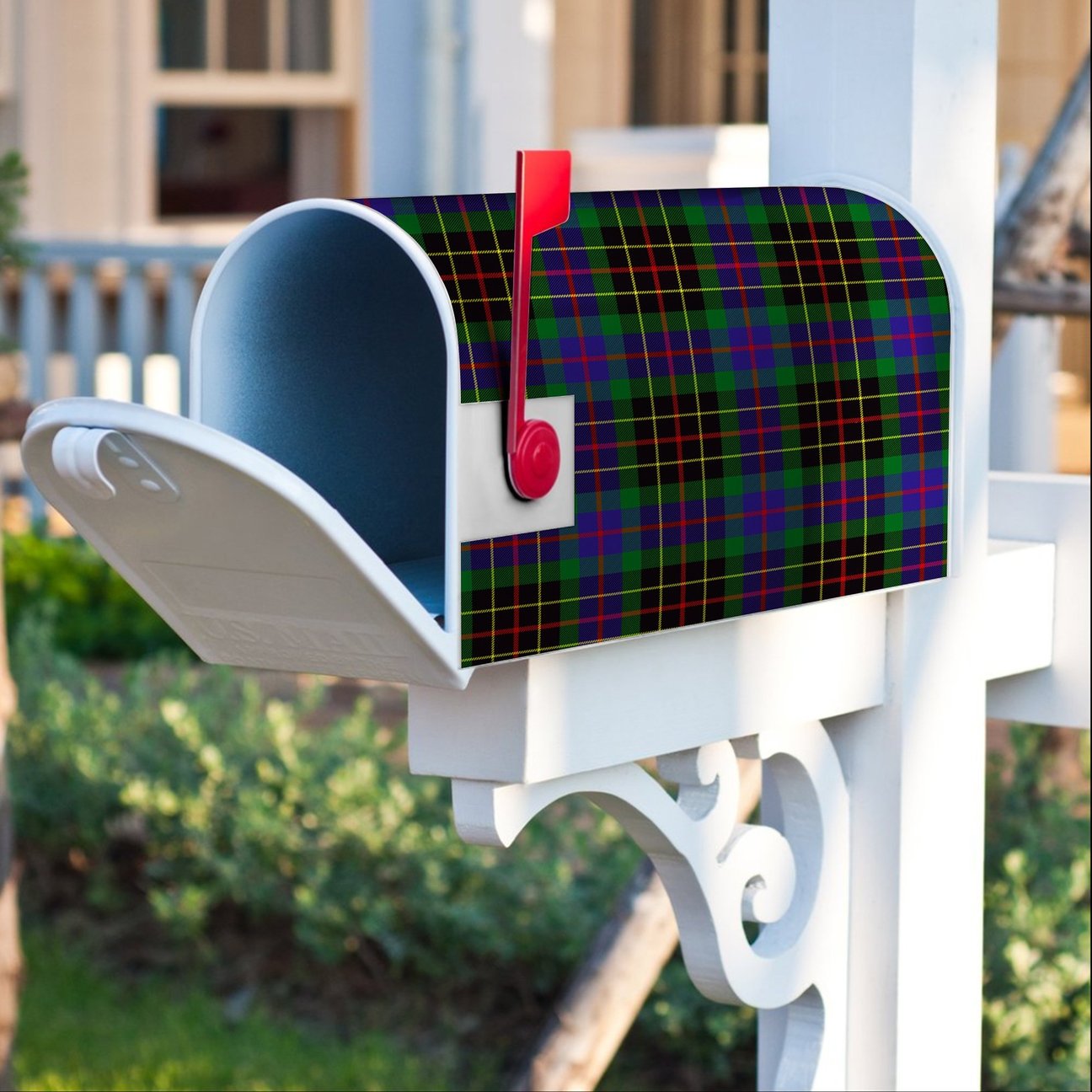 Brodie Hunting Modern Tartan Crest Mailbox