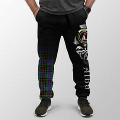 Brodie Hunting Modern Tartan Crest Jogger Sweatpants - Alba Celtic Style