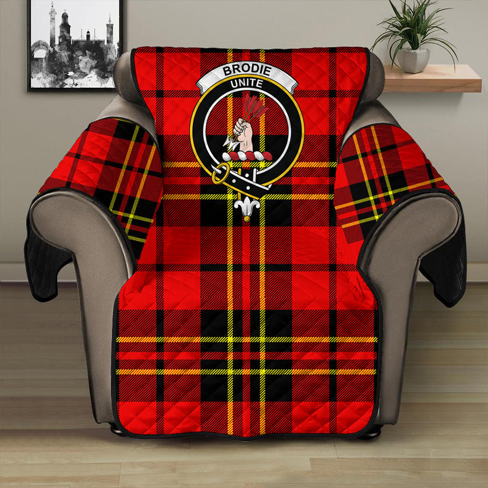 Brodie Modern Tartan Crest Sofa Protector