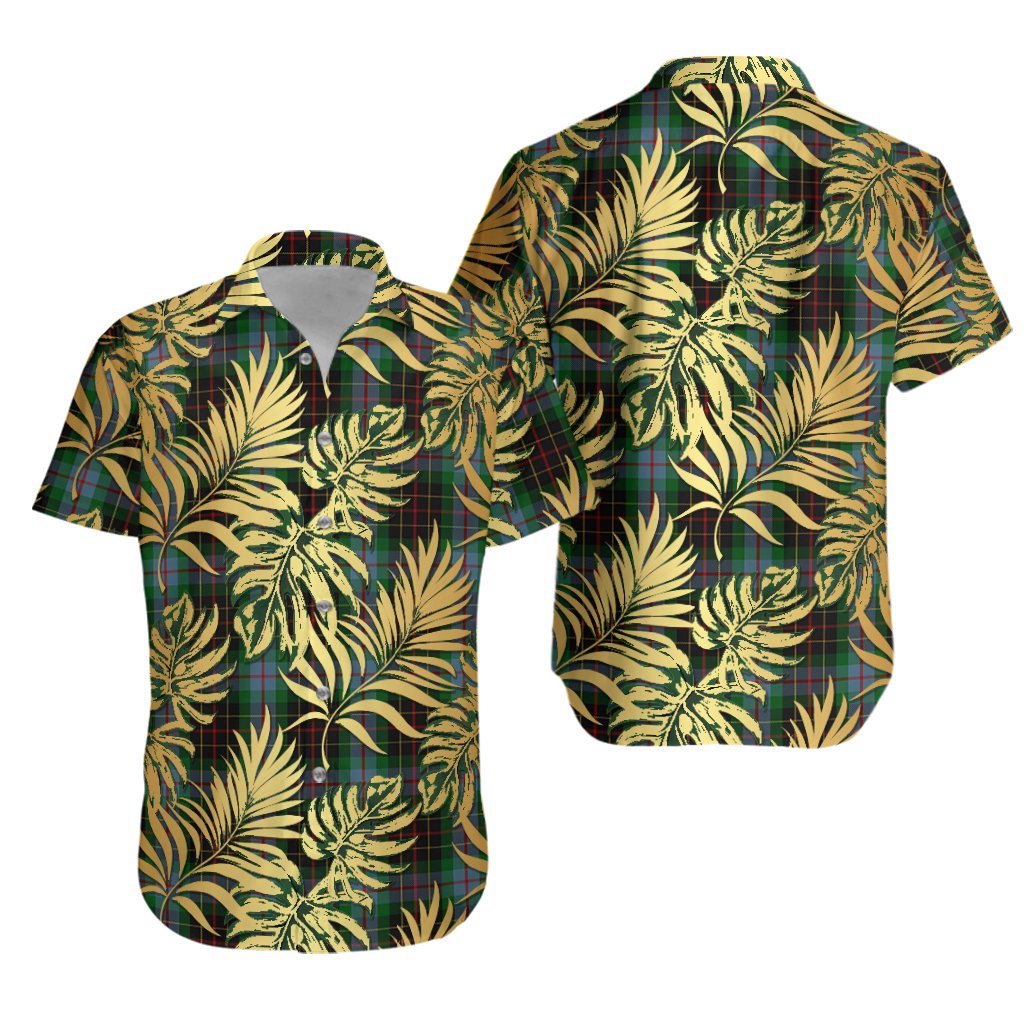 Brodie Hunting Tartan Vintage Leaves Hawaiian Shirt
