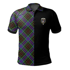 Brodie Hunting Modern Tartan Polo Shirt Half of Me - Cross Style