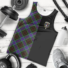 Brodie Hunting Modern Tartan Crest Men's Tank Top - Cross Style