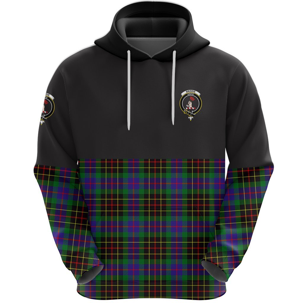 Brodie Hunting Modern Clan Half Of Tartan Hoodie