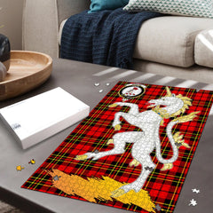 Brodie Modern Tartan Crest Unicorn Scotland Jigsaw Puzzles