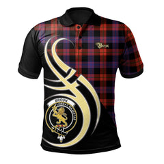 Broun Modern Tartan Polo Shirt - Believe In Me Style