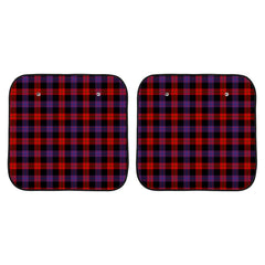 Broun Modern Tartan Car Sun Shade - 2 Pieces