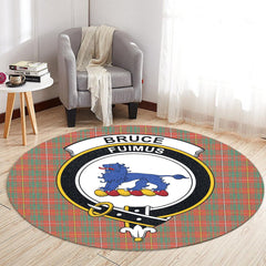 Bruce Ancient Tartan Crest Round Rug