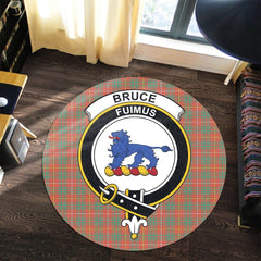 Bruce Ancient Tartan Crest Round Rug