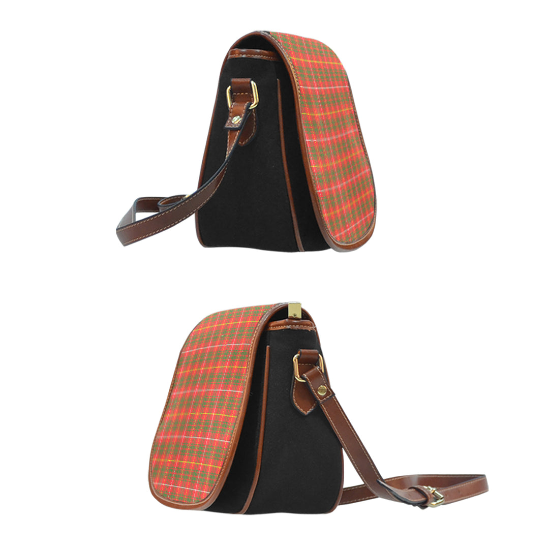 Bruce Modern Tartan Saddle Handbags