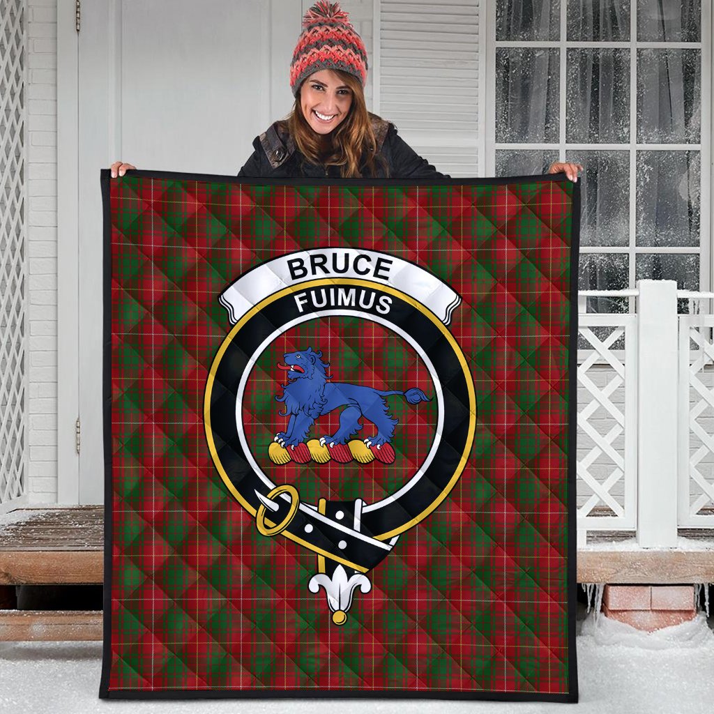 Bruce Vestiarium Family Tartan Crest Tartan Quilt