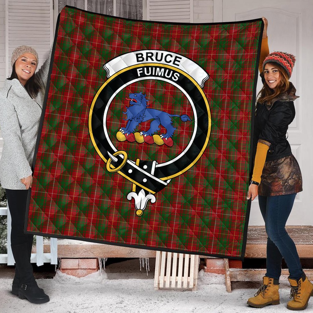 Bruce Vestiarium Family Tartan Crest Tartan Quilt