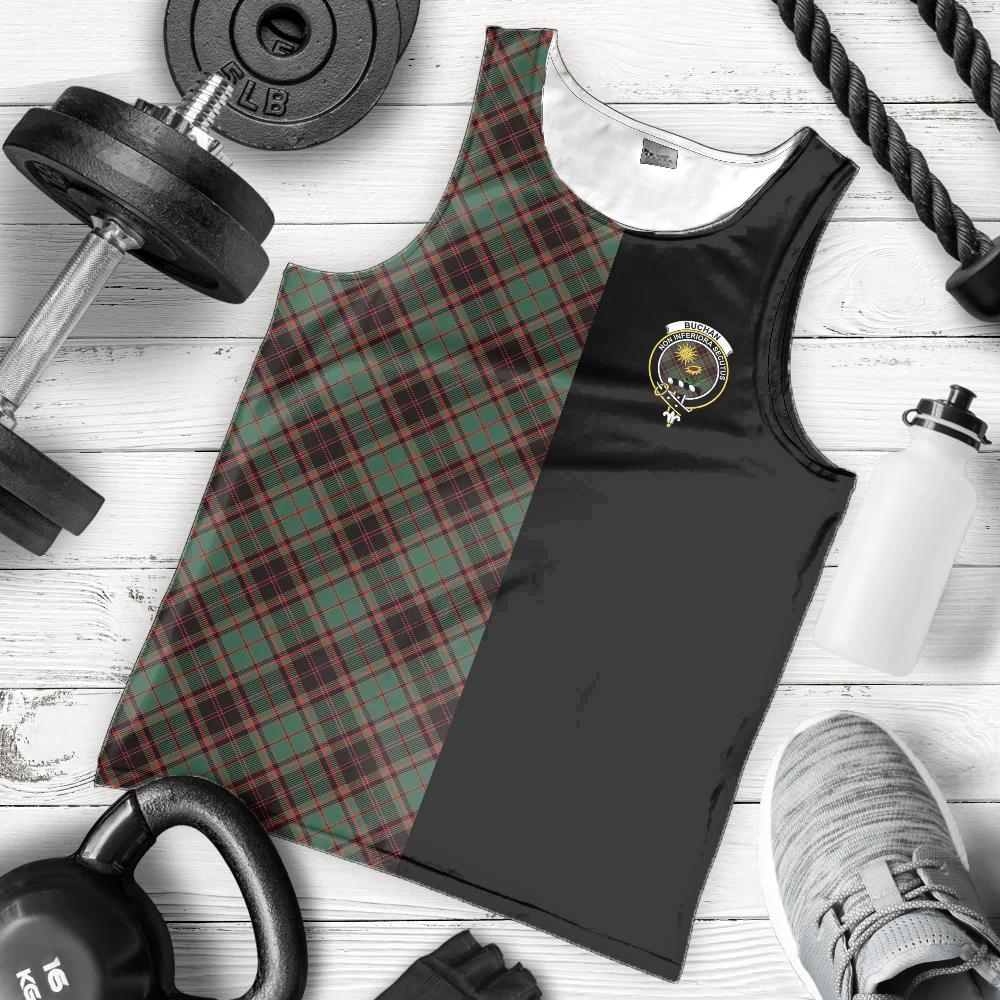 Buchan Ancient Tartan Crest Men's Tank Top - Cross Style