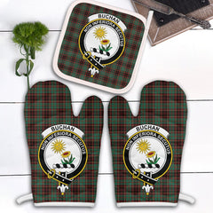 Buchan Ancient Tartan Crest Oven Mitt And Pot Holder (2 Oven Mitts + 1 Pot Holder)