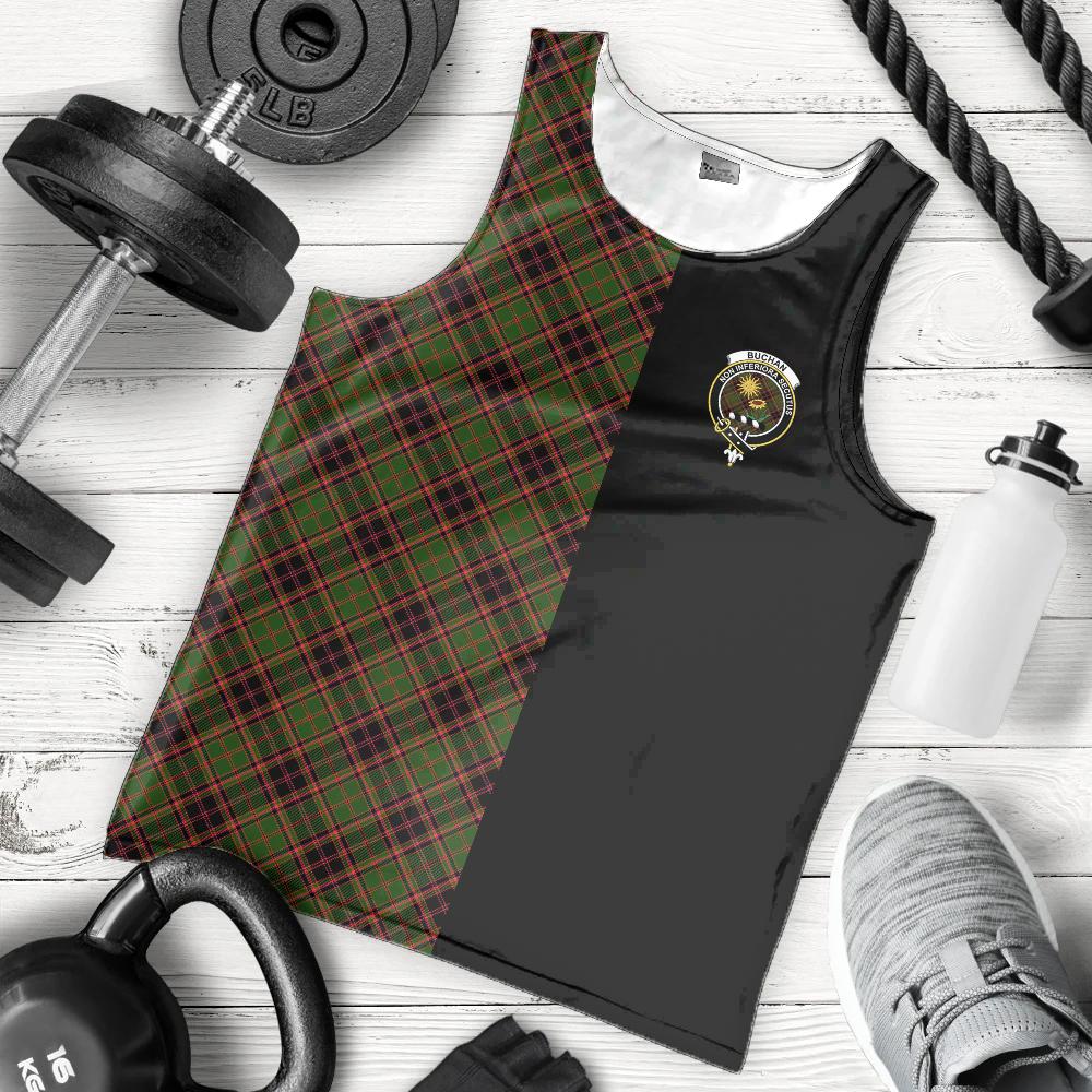 Buchan Modern Tartan Crest Men's Tank Top - Cross Style