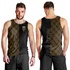 Buchan Modern Tartan Crest Men's Tank Top - Cross Style