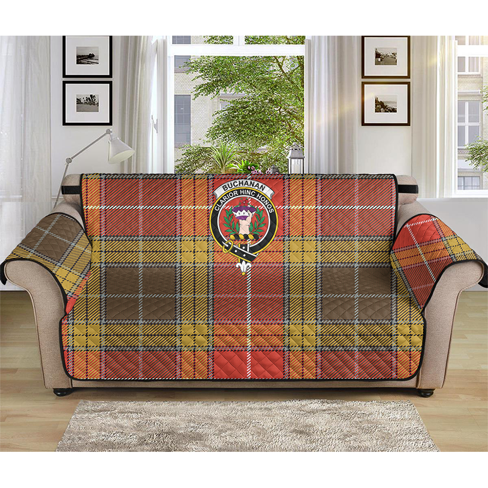 Buchanan Old Set Weathered Tartan Crest Sofa Protector