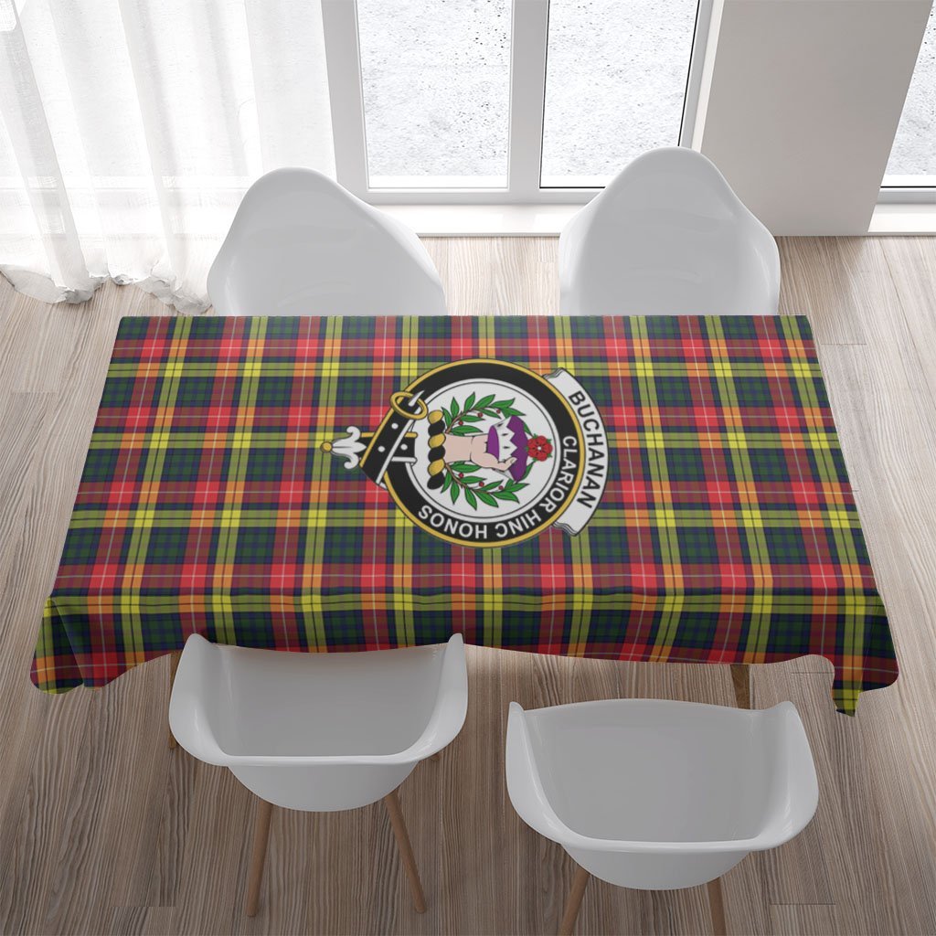 Buchanan Tartan Crest Tablecloth
