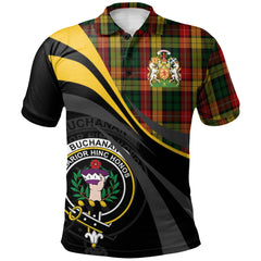 Buchanan 01 Tartan Polo Shirt - Royal Coat Of Arms Style