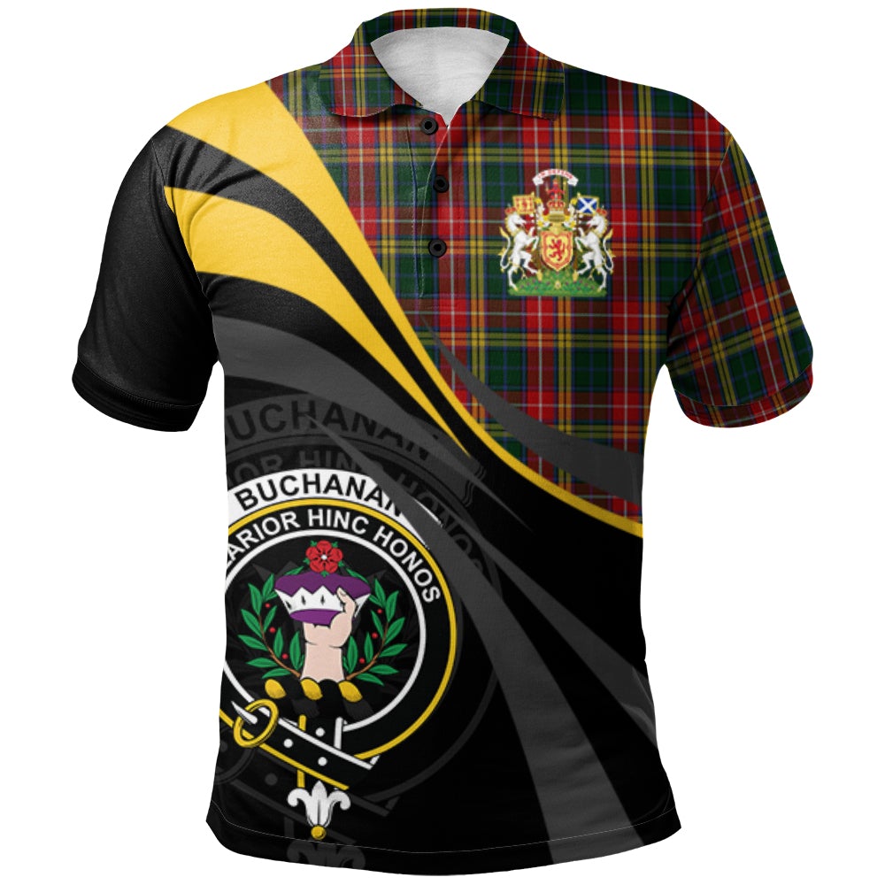 Buchanan 04 Tartan Polo Shirt - Royal Coat Of Arms Style
