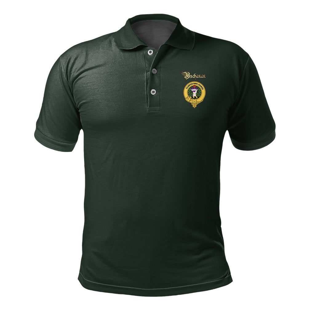 Buchanan Tartan Crest Polo Shirt