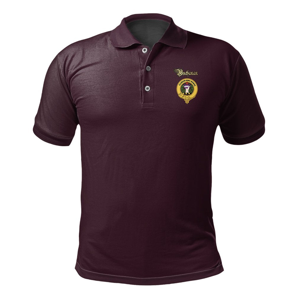 Buchanan Tartan Crest Polo Shirt