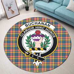 Buchanan Ancient Tartan Crest Round Rug