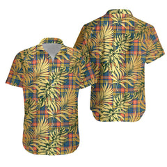 Buchanan Ancient Tartan Vintage Leaves Hawaiian Shirt