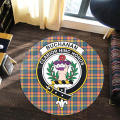 Buchanan Ancient Tartan Crest Round Rug