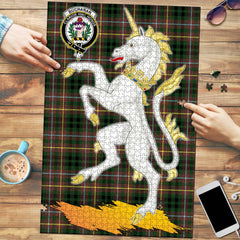 Buchanan Hunting Tartan Crest Unicorn Scotland Jigsaw Puzzles
