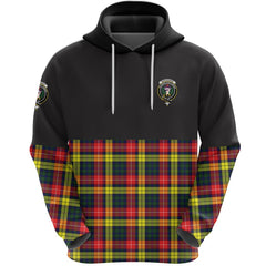 Buchanan Modern Clan Half Of Tartan Hoodie