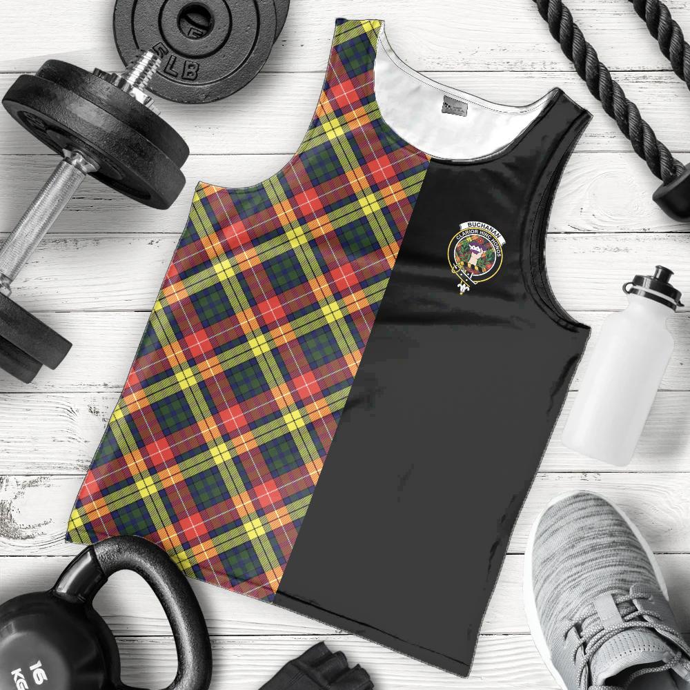 Buchanan Modern Tartan Crest Men's Tank Top - Cross Style