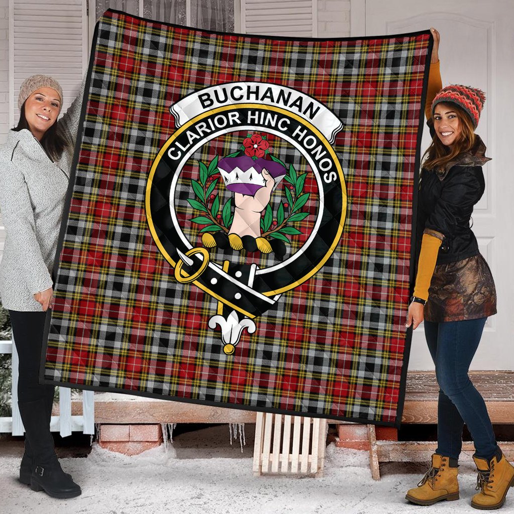 Buchanan Old Dress Tartan Crest Quilt