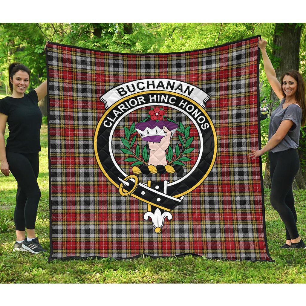 Buchanan Old Dress Tartan Crest Quilt