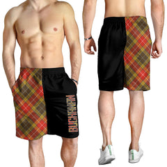 Buchanan Old Set Weathered Tartan Crest Men's Short - Cross Style