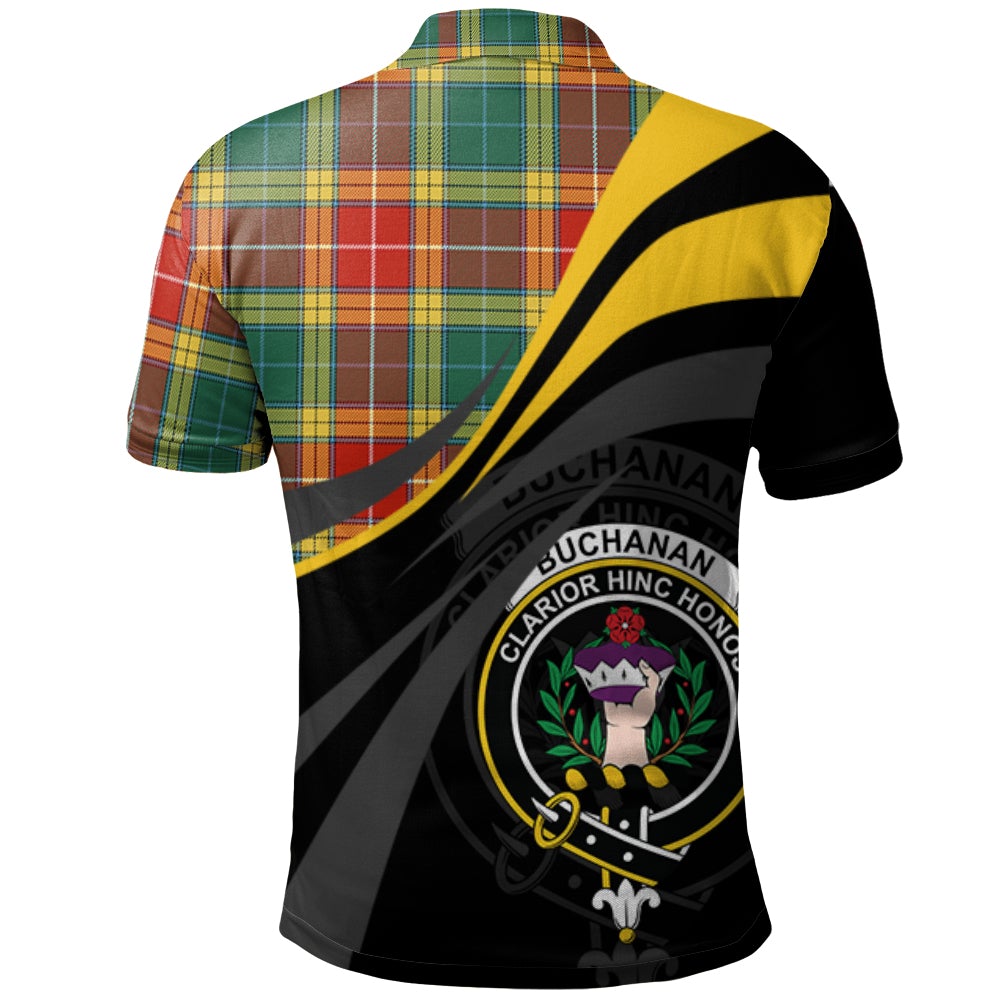 Buchanan Old Sett Tartan Polo Shirt - Royal Coat Of Arms Style