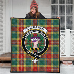 Buchanan Old Sett Tartan Crest Quilt