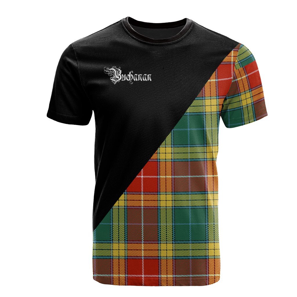 Buchanan Old Sett Tartan - Military T-Shirt