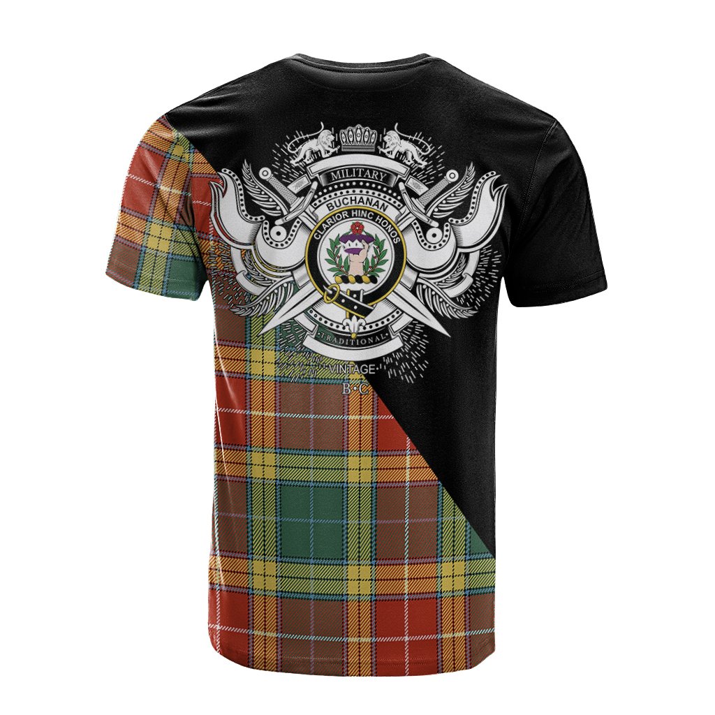 Buchanan Old Sett Tartan - Military T-Shirt