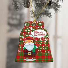 Burnett Ancient Tartan Christmas Ceramic Ornament - Santa Style