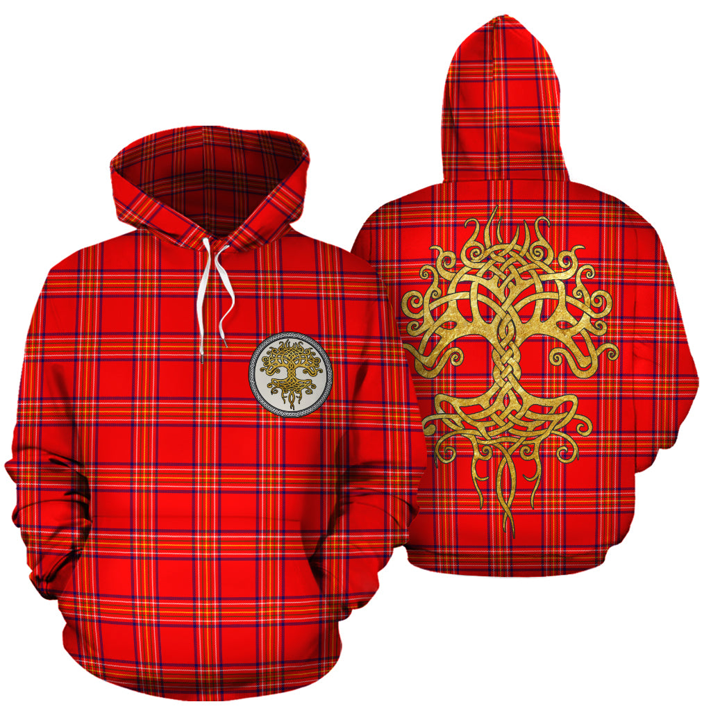 Burnett Modern Tartan Hoodie - Tree Of Life