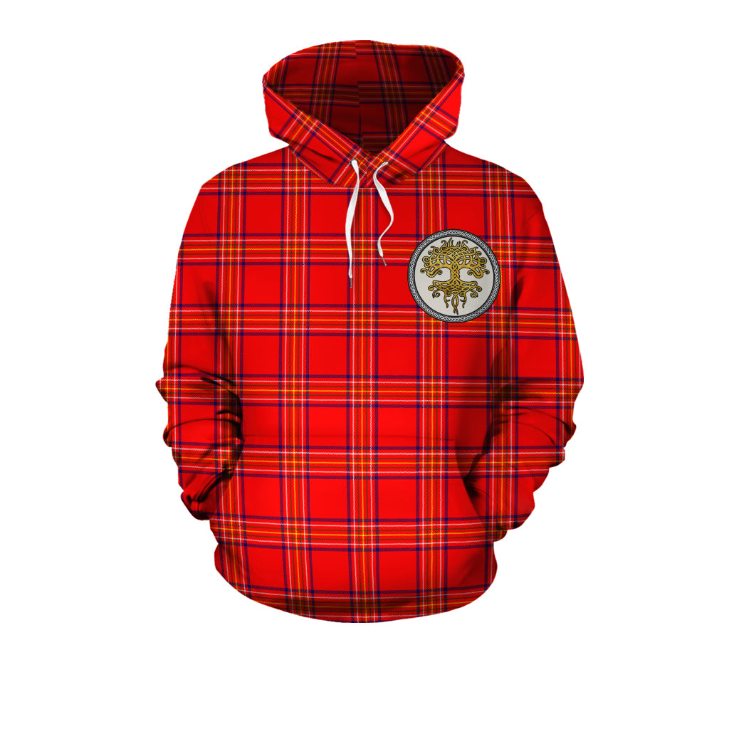 Burnett Modern Tartan Hoodie - Tree Of Life