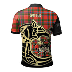 Butter Tartan Polo Shirt Viking Wolf