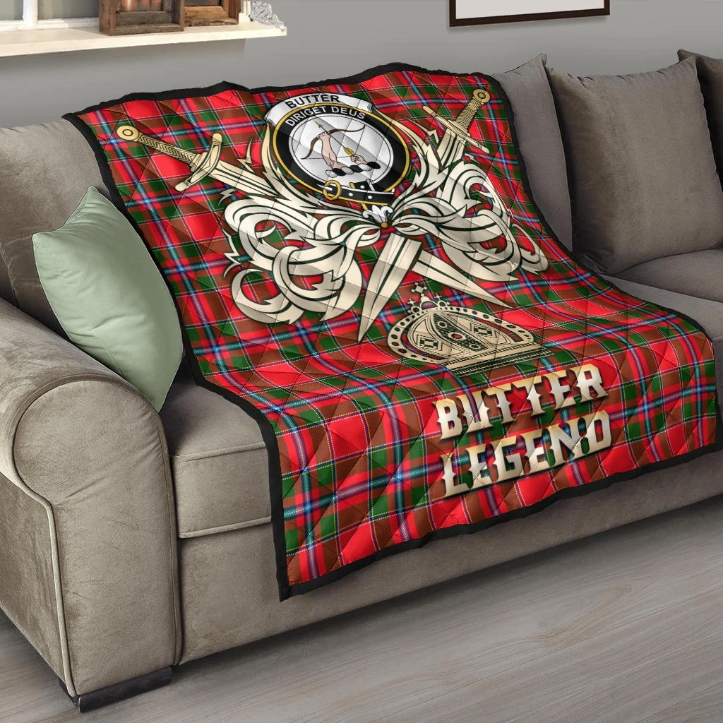 Butter Tartan Crest Legend Gold Royal Premium Quilt