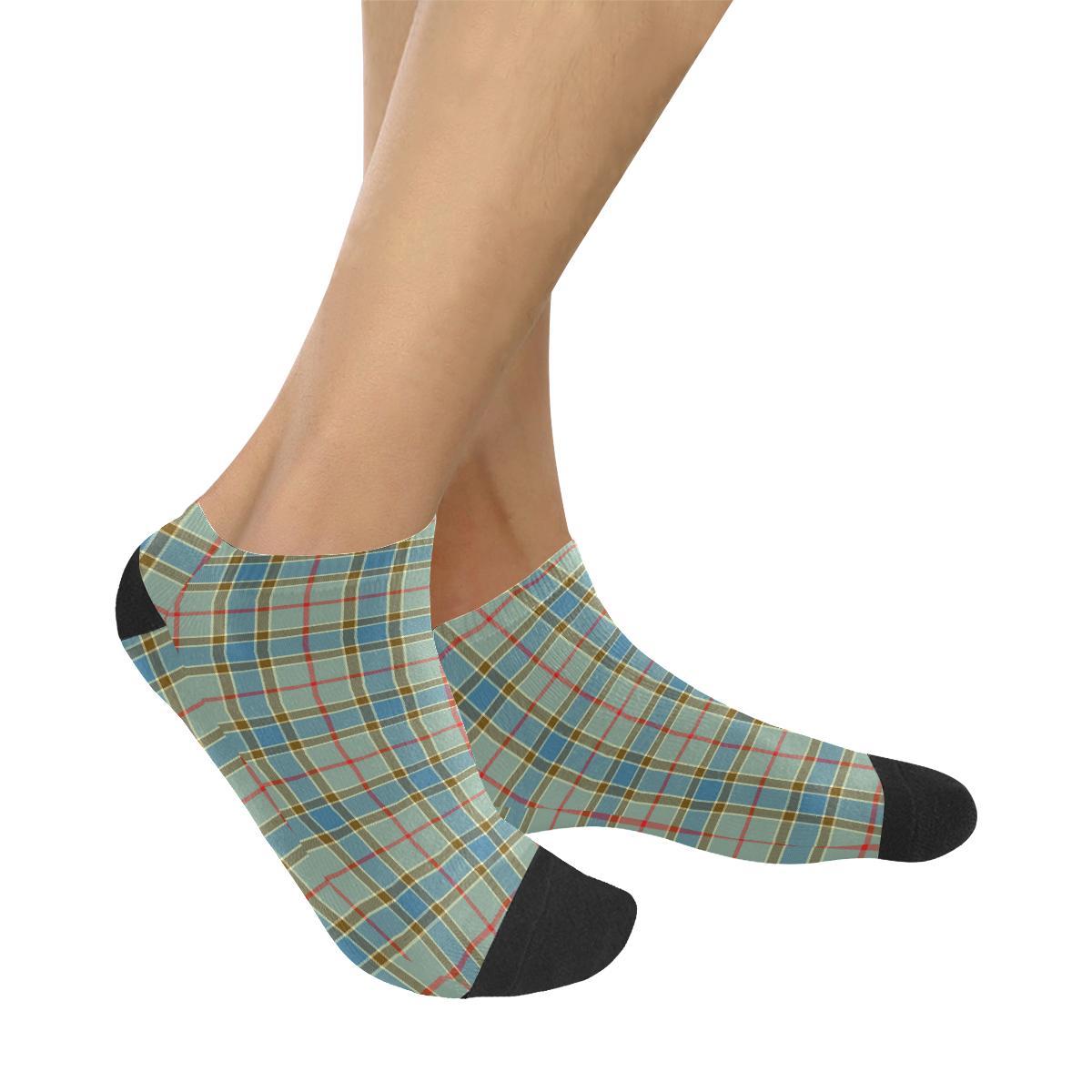 Balfour Blue Tartan Ankle Socks